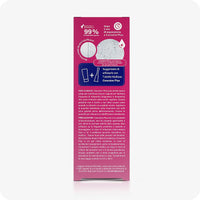 Conceive Plus Fertility Lubricant Combo Saver (IT) featuring 75ml fertility lubricant back panel view of product box in Italian, showing sperm vitality claim, clinical usage instructions, safety precautions, and recommended application with pre-filled applicators.
