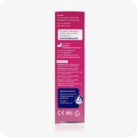 Conceive Plus Fertility Lubricant Combo Saver (IT) featuring 75ml fertility lubricant box side view in Italian, showing distributor details, quality assurance icons, pH guarantee, osmolarity values, and manufacturer contact information.