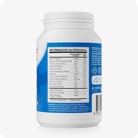 Conceive Plus Men's Fertility Support (IT) supplement bottle displaying detailed nutritional information panel in Italian, listing vitamins, minerals, herbal extracts, and daily dosage values.